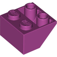 LEGO® los onderdeel Dakpan Omgekeerd in kleur Magenta 3660