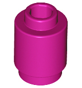 LEGO® los onderdeel Steen Rond in kleur Magenta 3062