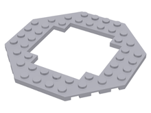 Plaatje in Gallery viewer laden, LEGO® onderdeel Plaat Aangepast Licht Blauwachtig Grijs 6063