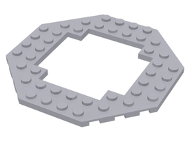 LEGO® onderdeel Plaat Aangepast Licht Blauwachtig Grijs 6063