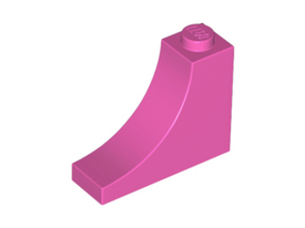 LEGO® los onderdeel Steen Boog in kleur Donker Roze 18653