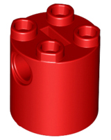 Plaatje in Gallery viewer laden, LEGO® los onderdeel Steen Rond in kleur Rood 30361c