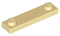 Plaatje in Gallery viewer laden, LEGO® los onderdeel Plaat Aangepast in kleur Geelbruin 92593
