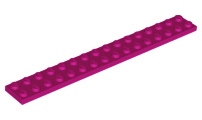 LEGO® los onderdeel Plaat Algemeen in kleur Magenta 4282