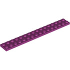 LEGO® los onderdeel Plaat Algemeen in kleur Magenta 4282