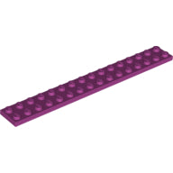 LEGO® los onderdeel Plaat Algemeen in kleur Magenta 4282