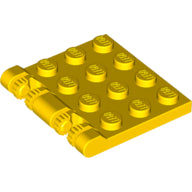 LEGO® los onderdeel Scharnier in kleur Geel 44570