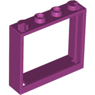 LEGO® los onderdeel Raamkozijn in kleur Magenta 60594