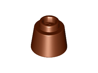 LEGO® los onderdeel Kegel in kleur Roodachtig Bruin 85975
