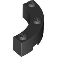 Plaatje in Gallery viewer laden, LEGO® los onderdeel Steen Rond in kleur Zwart 48092