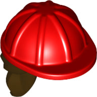 LEGO® los onderdeel Hoofddeksels in kleur Rood 16178pb01
