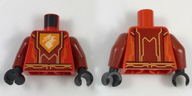 LEGO® los onderdeel Lijf met Motief Rood 973pb2751c01