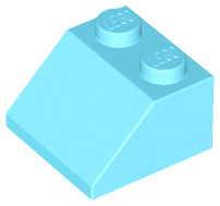 Plaatje in Gallery viewer laden, LEGO® los onderdeel Dakpan Algemeen Medium Azuurblauw 3039