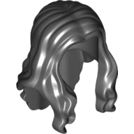 LEGO® los onderdeel Haar in kleur Zwart 95225