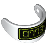 Plaatje in Gallery viewer laden, LEGO® los onderdeel Hoofddeksel Accessoire Wit 2447pb01