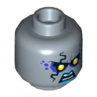 Plaatje in Gallery viewer laden, LEGO® los onderdeel Hoofd in kleur Zandblauw 3626pb1844