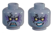 Plaatje in Gallery viewer laden, LEGO® los onderdeel Hoofd in kleur Zandblauw 3626pb1844