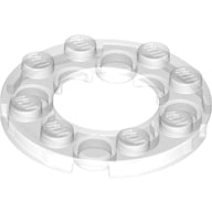 LEGO® los onderdeel Plaat Rond in kleur Doorzichtig 11833