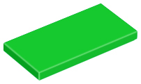 Plaatje in Gallery viewer laden, LEGO® los onderdeel Tegel Algemeen in kleur Fel Groen 87079