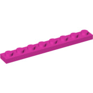 LEGO® los onderdeel Plaat Algemeen in kleur Donker Roze 3460