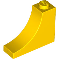 Plaatje in Gallery viewer laden, LEGO® los onderdeel Steen Boog in kleur Geel 18653