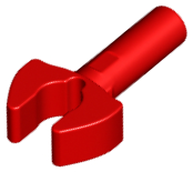 LEGO® los onderdeel Staaf in kleur Rood 48729b