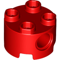 LEGO® los onderdeel Steen Rond in kleur Rood 17485
