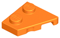 LEGO® los onderdeel Wig Plaat in kleur Oranje 24299