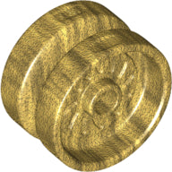 LEGO® los onderdeel Wiel in kleur Parel Goud 18976