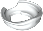 LEGO® los onderdeel Lijf Accessoire in kleur Wit 24504