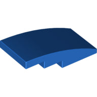 LEGO® los onderdeel Dakpan Gebogen in kleur Blauw 93606