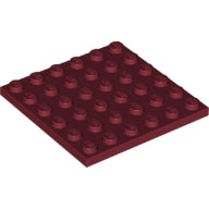Plaatje in Gallery viewer laden, LEGO® los onderdeel Plaat Algemeen in kleur Donkerrood 3958