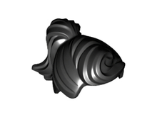 Plaatje in Gallery viewer laden, LEGO® los onderdeel Haar in kleur Zwart 13785