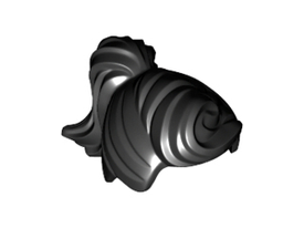 LEGO® los onderdeel Haar in kleur Zwart 13785