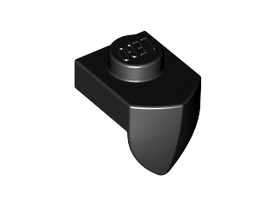 LEGO® los onderdeel Plaat Aangepast in kleur Zwart 15070