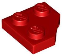 LEGO® los onderdeel Wig Plaat in kleur Rood 26601