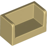 Plaatje in Gallery viewer laden, LEGO® los onderdeel Paneel in kleur Geelbruin 23969