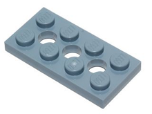 Plaatje in Gallery viewer laden, LEGO® los onderdeel Technische Plaat Zandblauw 3709b