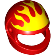 Plaatje in Gallery viewer laden, LEGO® los onderdeel Hoofddeksels in kleur Rood 2446pb41