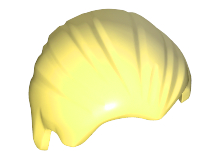 Plaatje in Gallery viewer laden, LEGO® los onderdeel Haar in kleur Helder Lichtgeel 92081