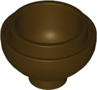 LEGO® los onderdeel Steen Rond in kleur Donker Bruin 15395