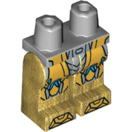 LEGO® Benen met Motief Licht Blauwachtig Grijs 970c115pb004