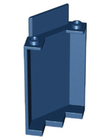 LEGO® los onderdeel Paneel in kleur Donkerblauw 87421