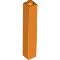 Plaatje in Gallery viewer laden, LEGO® los onderdeel Steen in kleur Oranje 2453b