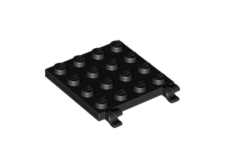 LEGO® los onderdeel Plaat Aangepast in kleur Zwart 11399