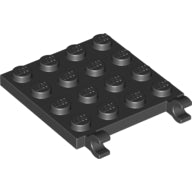 Plaatje in Gallery viewer laden, LEGO® los onderdeel Plaat Aangepast in kleur Zwart 11399
