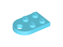 Plaatje in Gallery viewer laden, LEGO® los onderdeel Plaat Aangepast Medium Azuurblauw 3176