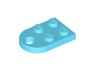 LEGO® los onderdeel Plaat Aangepast Medium Azuurblauw 3176