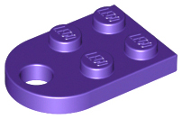 LEGO® los onderdeel Plaat Aangepast Donkerpaars 3176
