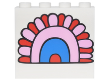 Plaatje in Gallery viewer laden, LEGO® los onderdeel Paneel met Motief Wit 60581pb071